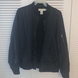 MENS L H&M bomber jacket navy blue
